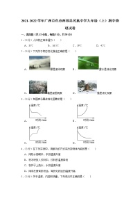 广西百色市西林县民族中学2021-2022学年九年级上学期期中物理试题