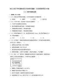 湖南省长沙市青竹湖湘一立信实验学校2021-2022学年九年级上学期期中物理试题