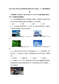 山东省济南市东南片区2021-2022学年九年级上学期期中物理试题