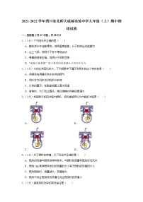 四川省北师大成都实验中学2021-2022学年九年级上学期期中物理试题