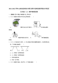 云南省昆明市川师大附中昆明实验学校安宁校区2021-2022学年九年级上学期期中物理试题