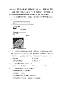 山东省菏泽市郓城县2022-2023学年八年级上学期期中物理试题