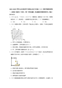 山东省济宁市梁山县2022-2023学年八年级上学期期中物理试题