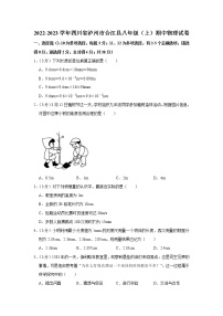 四川省泸州市合江县2022-2023学年八年级上学期期中物理试题