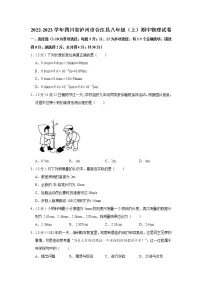 四川省泸州市合江县2022-2023学年八年级上学期期中物理试题