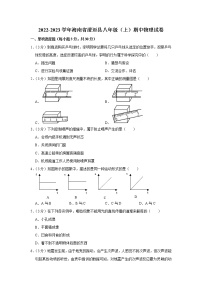 海南省澄迈县2022-2023学年八年级上学期期中物理试题