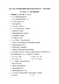 湖南省衡阳市衡东县杨山实验中学、日新中学联考2022-2023学年八年级上学期期中物理试题