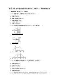 湖南省邵阳市隆回县2022-2023学年八年级上学期期中物理试题