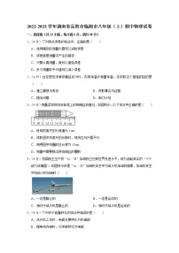 湖南省岳阳市临湘市2022-2023学年八年级上学期期中物理试题
