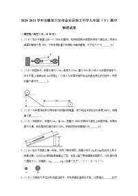 安徽省六安市金安区轻工中学2020-2021学年九年级下学期期中物理试题