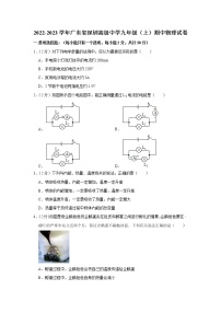 广东省深圳高级中学2022-2023学年九年级上学期期中物理试题