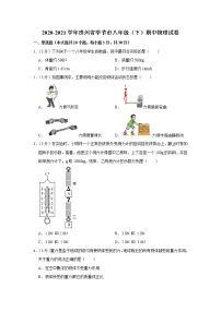 贵州省毕节市2020-2021学年八年级下学期期中物理试题