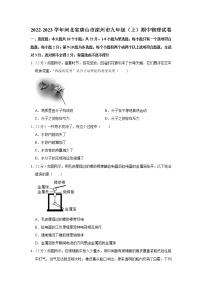 河北省唐山市滦州市2022-2023学年九年级上学期期中物理试题