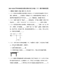 河南省安阳市林州市2019-2020学年九年级下学期期中物理试题