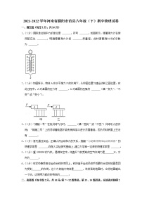 河南省濮阳市范县2021-2022学年八年级下学期期中物理试题