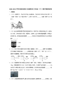 河南省周口市淮阳区2020-2021学年八年级下学期期中物理试题