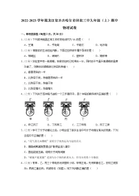 黑龙江省齐齐哈尔市拜泉三中2022-2023学年九年级上学期期中物理试题