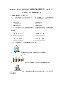 广东省珠海市北师大附属外国语学校（珠海分校）2020-2021学年八年级下学期期中物理试题