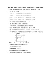 山东省济宁市泗水县2022-2023学年九年级上学期期中物理试题