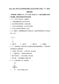 山东省青岛市崂山区育才学校2021-2022学年八年级下学期期中物理试题