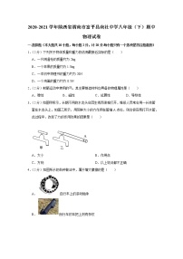 陕西省渭南市富平县南社中学2020-2021学年八年级下学期期中物理试题