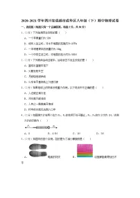 四川省成都市成华区2020-2021学年八年级下学期期中物理试题