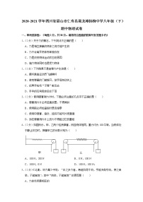 四川省眉山市仁寿县黑龙滩杨柳中学2020-2021学年八年级下学期期中物理试题