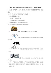 云南大学附中2020-2021学年八年级下学期期中物理试题