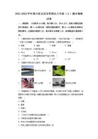 四川省宜宾市翠屏区2021-2022学年八年级上学期物理期末试题