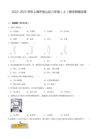 上海市宝山区2022-2023学年八年级上学期期末物理试卷