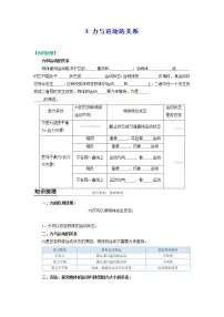 初中物理苏科版八年级下册第九章 力与运动力与运动的关系教案
