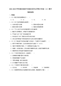 湖北省咸宁市咸安区浮山学校2022-2023学年八年级上学期期中物理试题