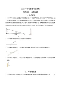 初中物理中考复习 2021年中考物理考点精练：专题五光学作图（解析版）