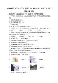 陕西省延安市洛川县安民初级中学2022-2023学年八年级上学期期末考试物理试卷(含答案)