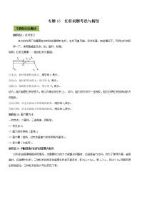 初中物理中考复习 专题15 杠杆中考问题考法与解法（解析版）