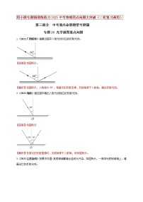 初中物理中考复习 专题24 光学做图重点问题（解析版）