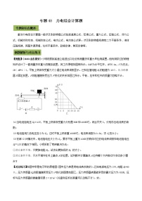 初中物理中考复习 专题48  中考力电综合计算题（原卷版）