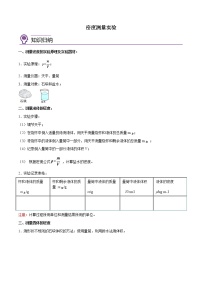 期末复习03  密度测量实验【实验专题】—2022-2023学年八年级上册物理精讲精练（人教版）