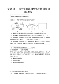 专题14  电学实验压轴培优专题训练01- 2022-2023 九年级全一册物理《压轴挑战》培优专题训练（人教版）