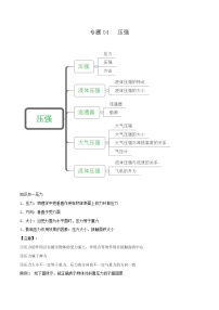 鲁教版八年级物理下册 专题04 压强讲义（原卷+解析卷）