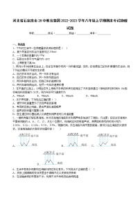 河北省石家庄市第二十八中学2022-2023学年八年级上学期期末考试物理试题(含答案)