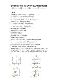 辽宁省鞍山市2022-2023学年九年级上学期期末物理试题(含答案)