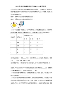 2023年中考物理高频考点突破——电学实验