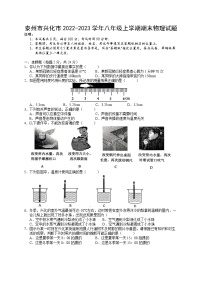 泰州市兴化市2022-2023学年八年级上学期期末物理试题（含答案）