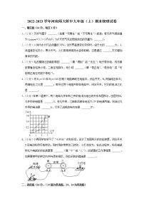 河南师范大学附属中学2022-2023学年九年级上学期期末物理试卷(含答案)