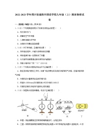 四川省绵阳外国语学校2022-2023学年九年级上学期期末物理试卷(含答案)