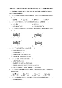 山东省青岛市平度市2022－2023学年上学期九年级物理期末考试