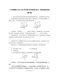 【中考物理】2022-2023学年第二轮专项复习练习—探究性重点实验(提升篇)无答案