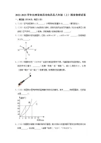 江西省南昌市南昌县2022-2023学年八年级上学期期末物理试卷(含答案)