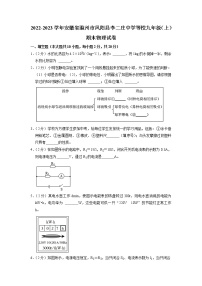 安徽省滁州市凤阳县李二庄中学等校2022-2023学年九年级上学期期末物理试卷